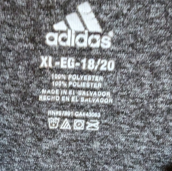 Adidas women's Iowa Hawkeyes long sleeve top gray yellow x large 18/20 w- - Picture 4 of 4